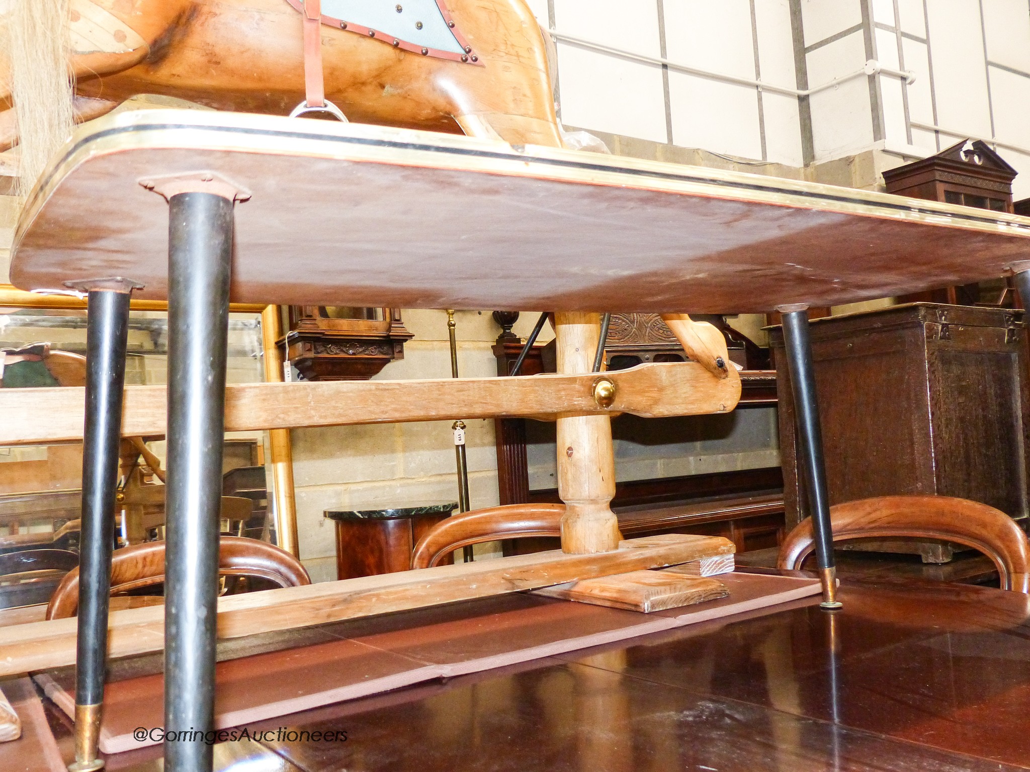 A mid century design rectangular coffee table, length 100cm, depth 50cm, height 41cm